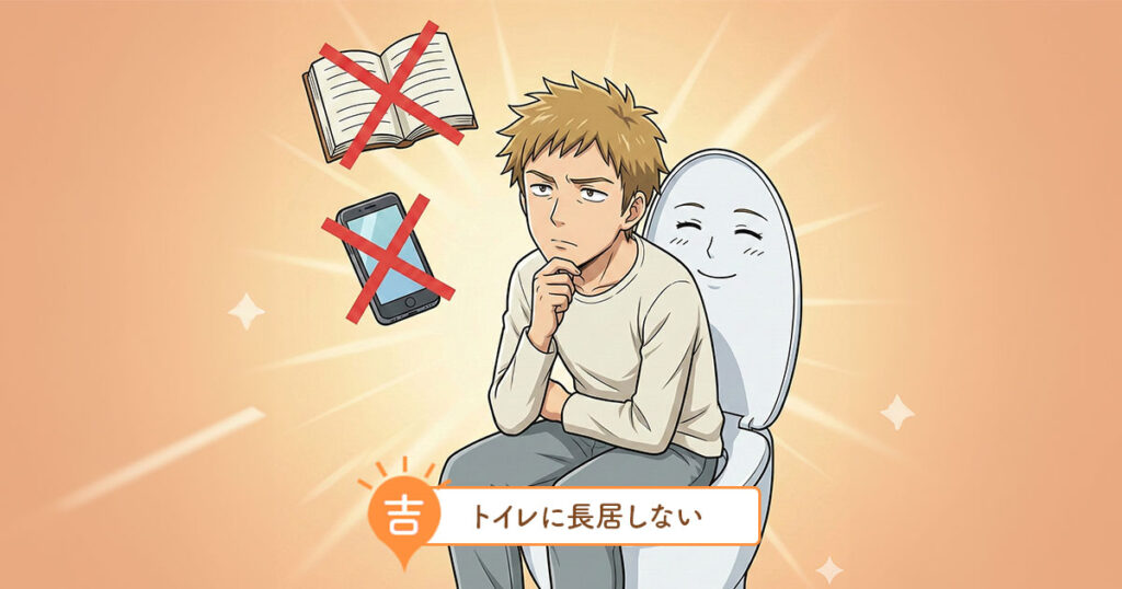 トイレに長居しない
