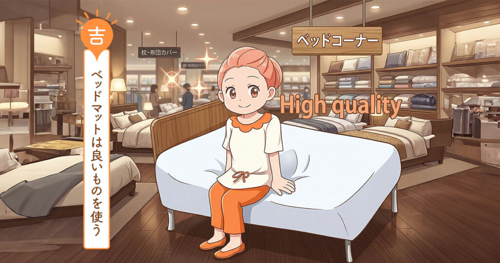 ベッドマットは良いものを使う